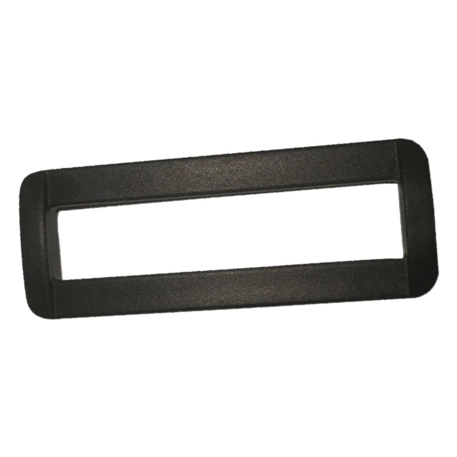 Venta directa de fábrica de hebillas cuadradas de plástico en blanco y negro en stock, hebillas rectangulares, hebillas de dos niveles, hebillas de ajuste para correas, hebillas de plástico a presión.