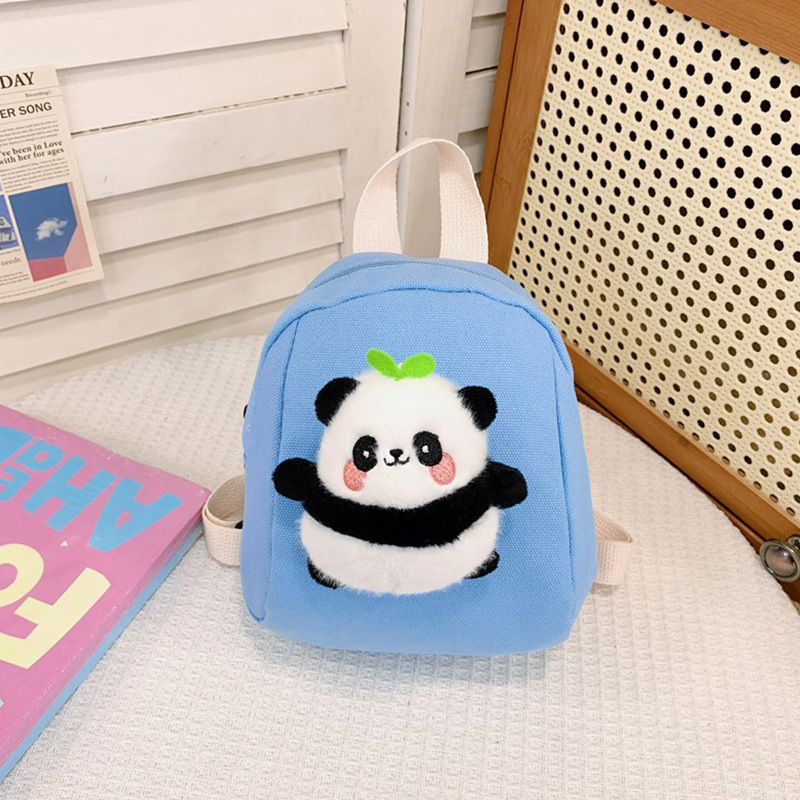 Cute bolso de niña, caricatura, mini panda, mochila infantil, mochila de jardín de infantes, mochila de clase pequeña
