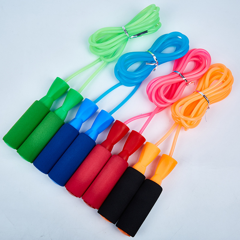 6223 suministro directo de fábrica rodamiento saltar cuerda deportes Examen de entrenamiento saltar cuerda cómodo esponja agarre competencia fitness saltar cuerda