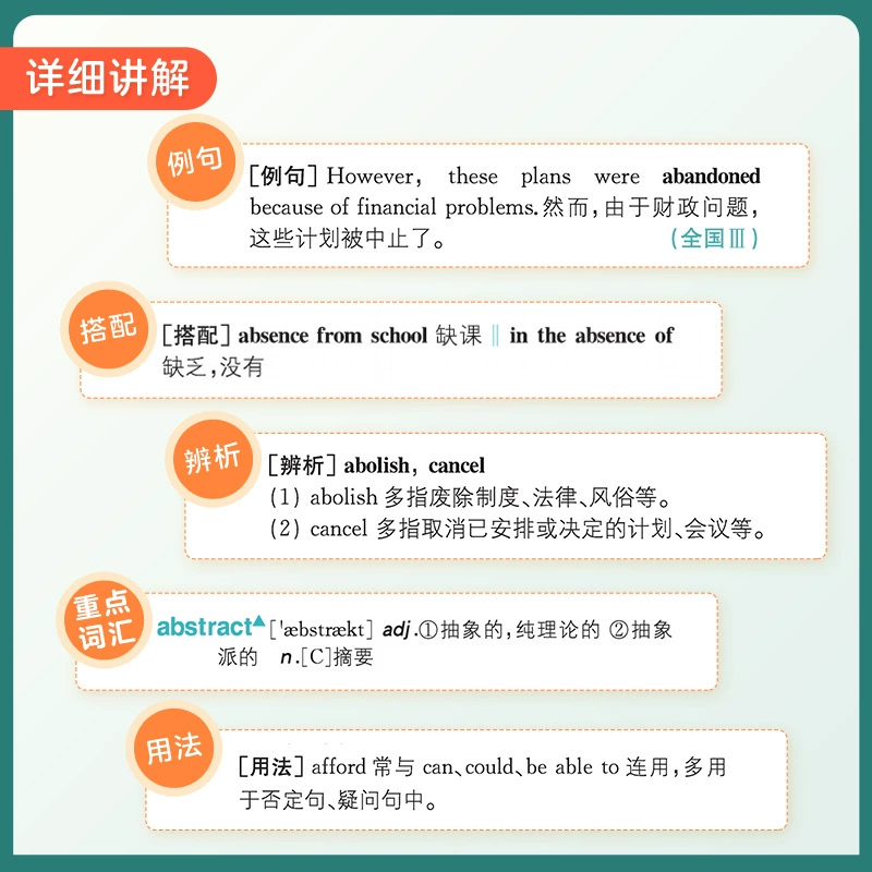 Словарь для запоминания английских слов по вступительным экзаменам Xinghuo колледжа 2025, высокий школьный английский, 3500 слов, портативная маленькая книжка-словарь