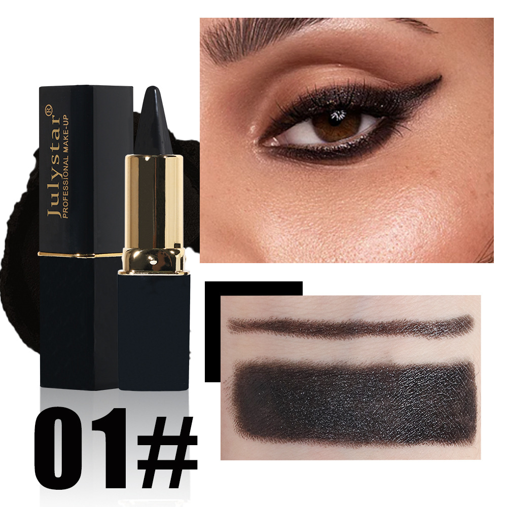 Julystar's new rich and colorful natural waterproof eyeliner gel is easy to apply, dries quickly and provides long-lasting moisture undefined