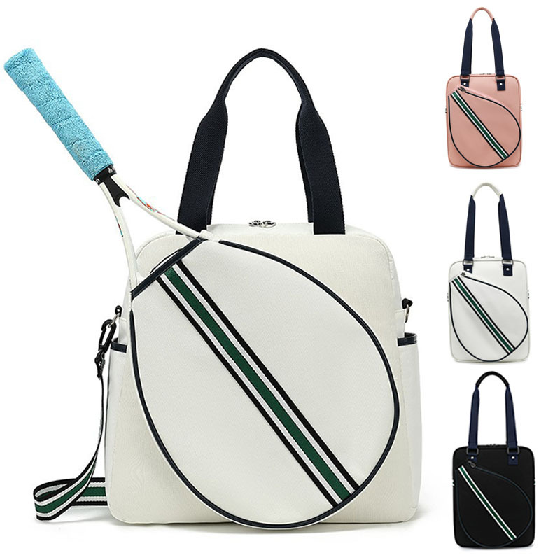 In-Stock High-End Tennis Bag, Single-Shoulder, Hand-Held, Crossbody Badminton Racket Bag, Large Capacity Table Tennis Racket Storage Bag, Cross-Border