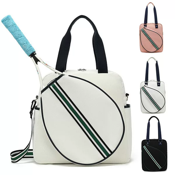 In-Stock High-End Tennis Bag, Single-Shoulder, Hand-Held, Crossbody Badminton Racket Bag, Large Capacity Table Tennis Racket Storage Bag, Cross-Border