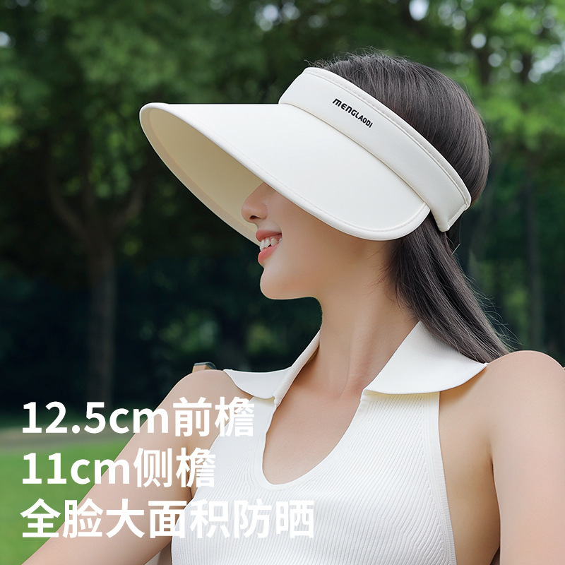 夏の帽子女性の屋外中空トップ日焼け止めサンハット抗 UV 大きなつば折りたたみサンハット XMZ267|undefined