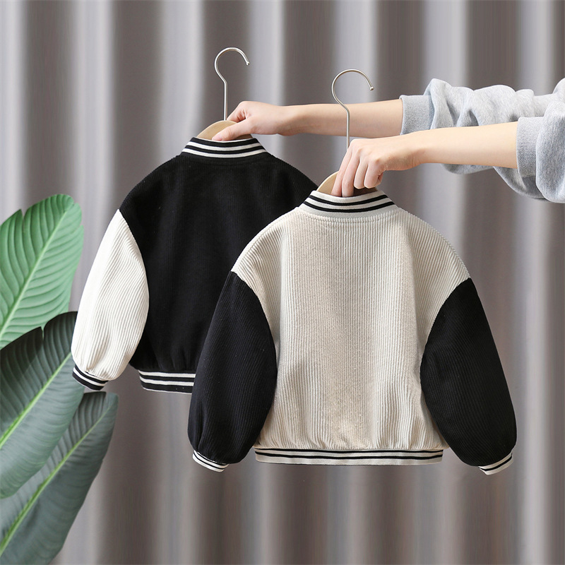 7819 chaquetas de primavera para niños 2025 nuevos hombres y bebés primavera guapos uniformes de béisbol de moda chaquetas de primavera para niños