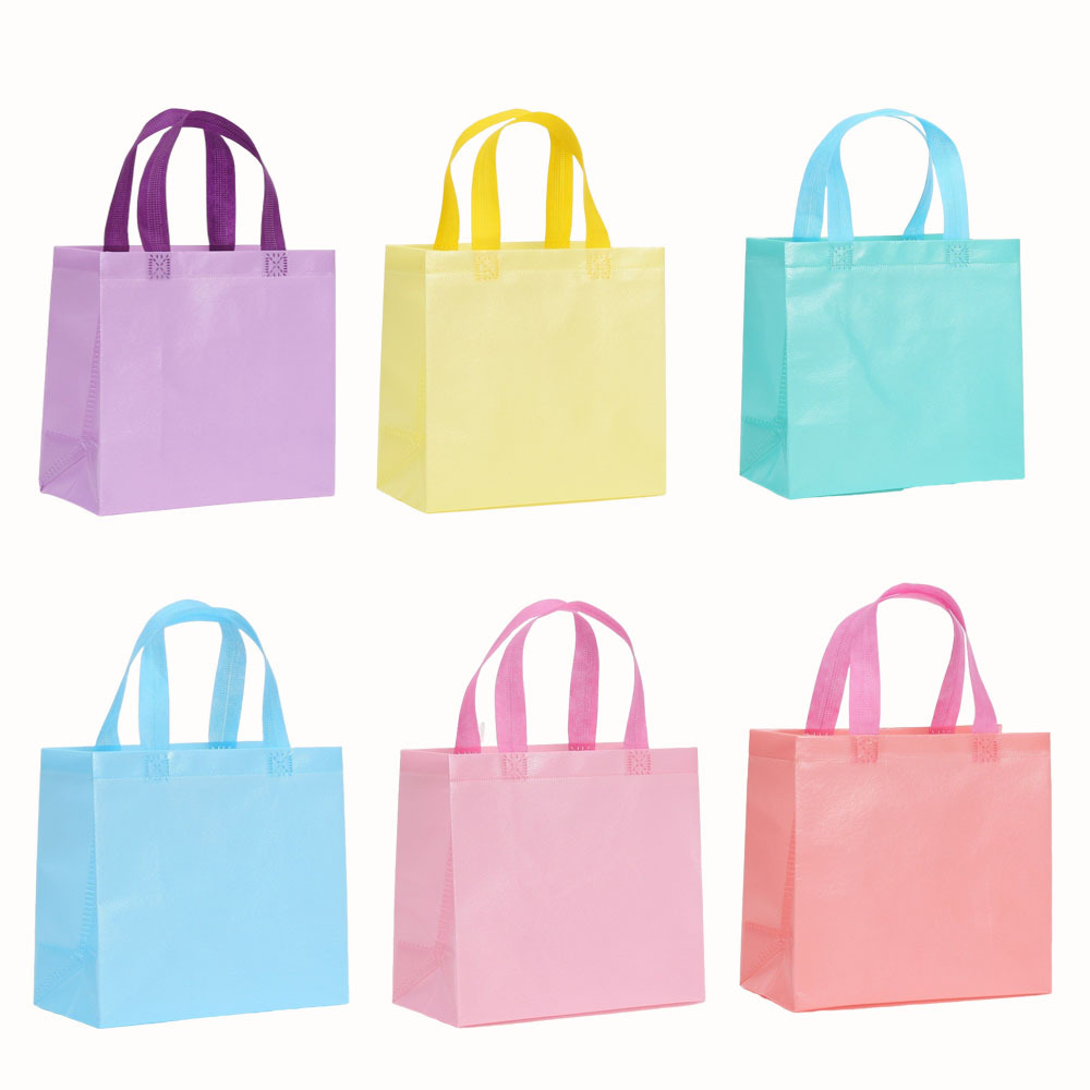 马卡龙系列防水包装袋购物袋防水袋单色无纺布袋礼品袋派对袋礼盒