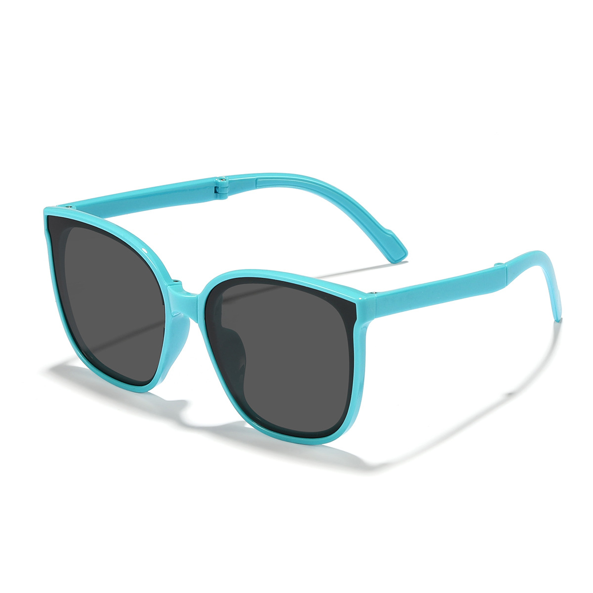 Niños nuevo de alta calidad portátil plegable cuadrado moda todo-Partido UV gafas de sol UV400
