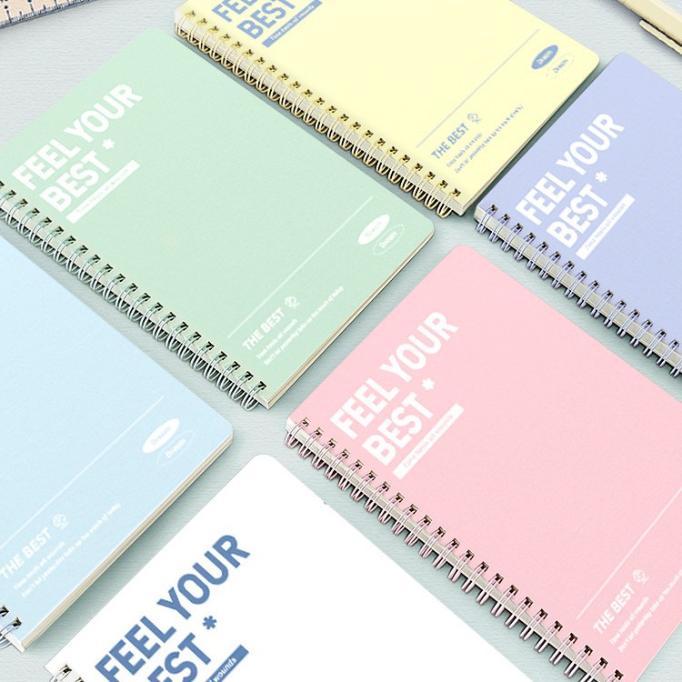 Libro de bobina B5 Color A5 Libro exquisito Libro de gran capacidad Libro en espiral engrosado Libro simple Color hermoso multicolor