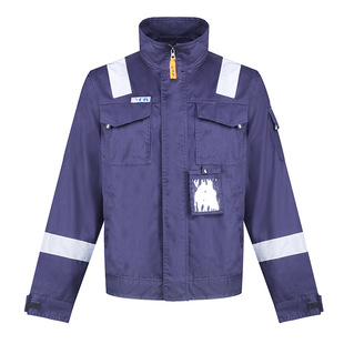 Anti-acid and alkali anti-static work clothes men factory natural gas long sleeve suit jacket top