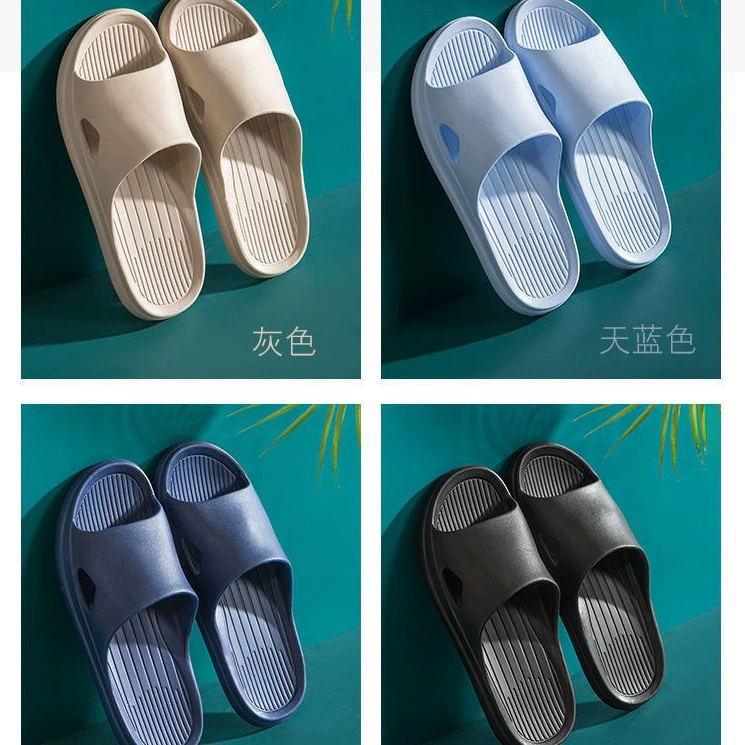 Тапочки женские летние крытые холодные тапочки мужская пара ванная комната купание мягкого дна противоскользящая бесшумная бытовая новая модель дома