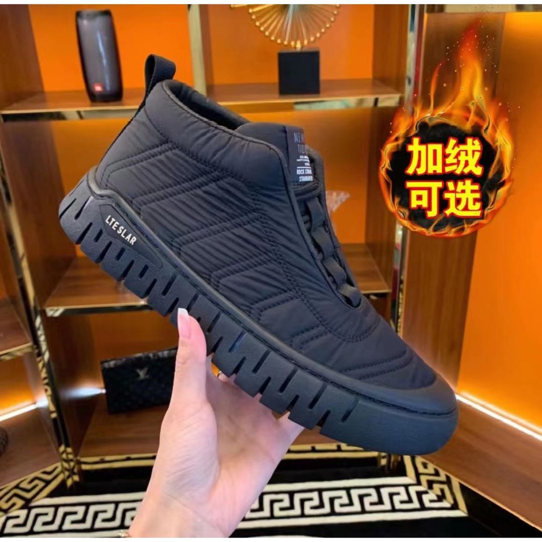 Wanyuese Otoño e Invierno Nuevo TikTok mano rápida video corto popular superficie de tela Oxford moda casual deportes zapatos Los Hombres Calientes