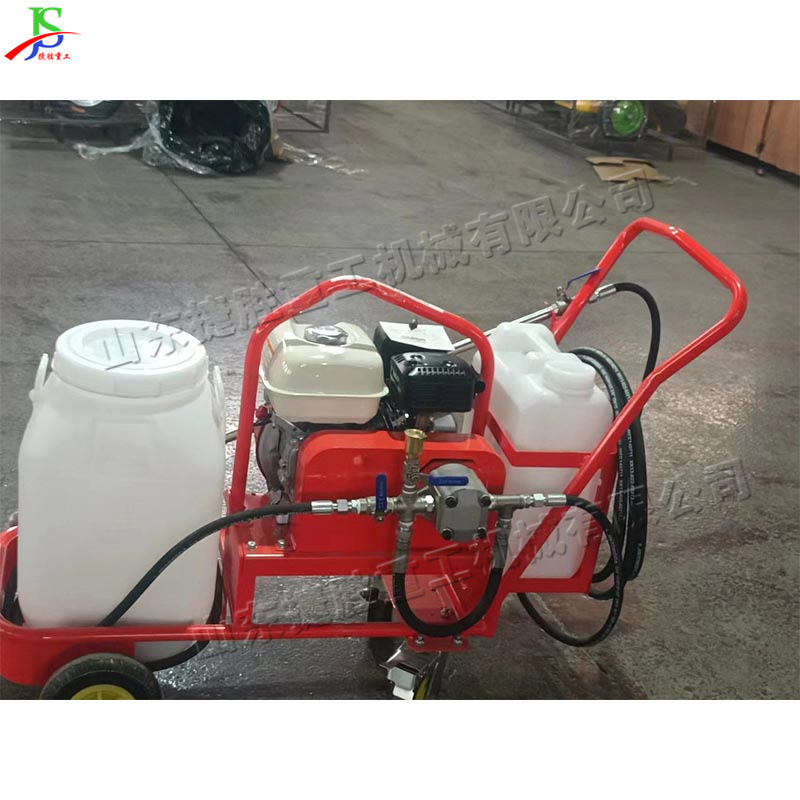 Pequeño esparcidor de asfalto de emulsión empujado a mano rociador de asfalto carretera pit crack esparcidor de asfalto