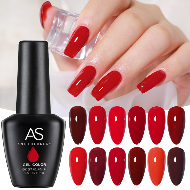New Phototherapy Barbie Nail Gel Classic Wine Red Series Nail Gel High-end Coco Dan Red Nail Gel