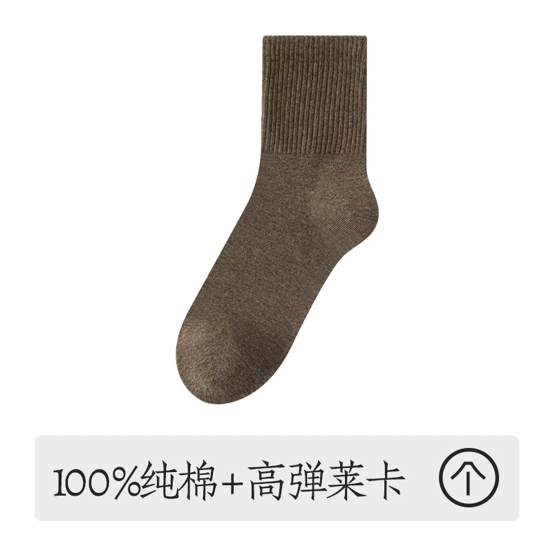 Демисезонные хлопковые антибактериальные осенние knee socks для беременных, средняя высота