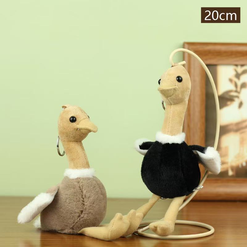 Simulación transfronteriza avestruz peluche juguetes colgantes muñecas muñecas zoológicas recuerdos muñecas muñecas de educación temprana