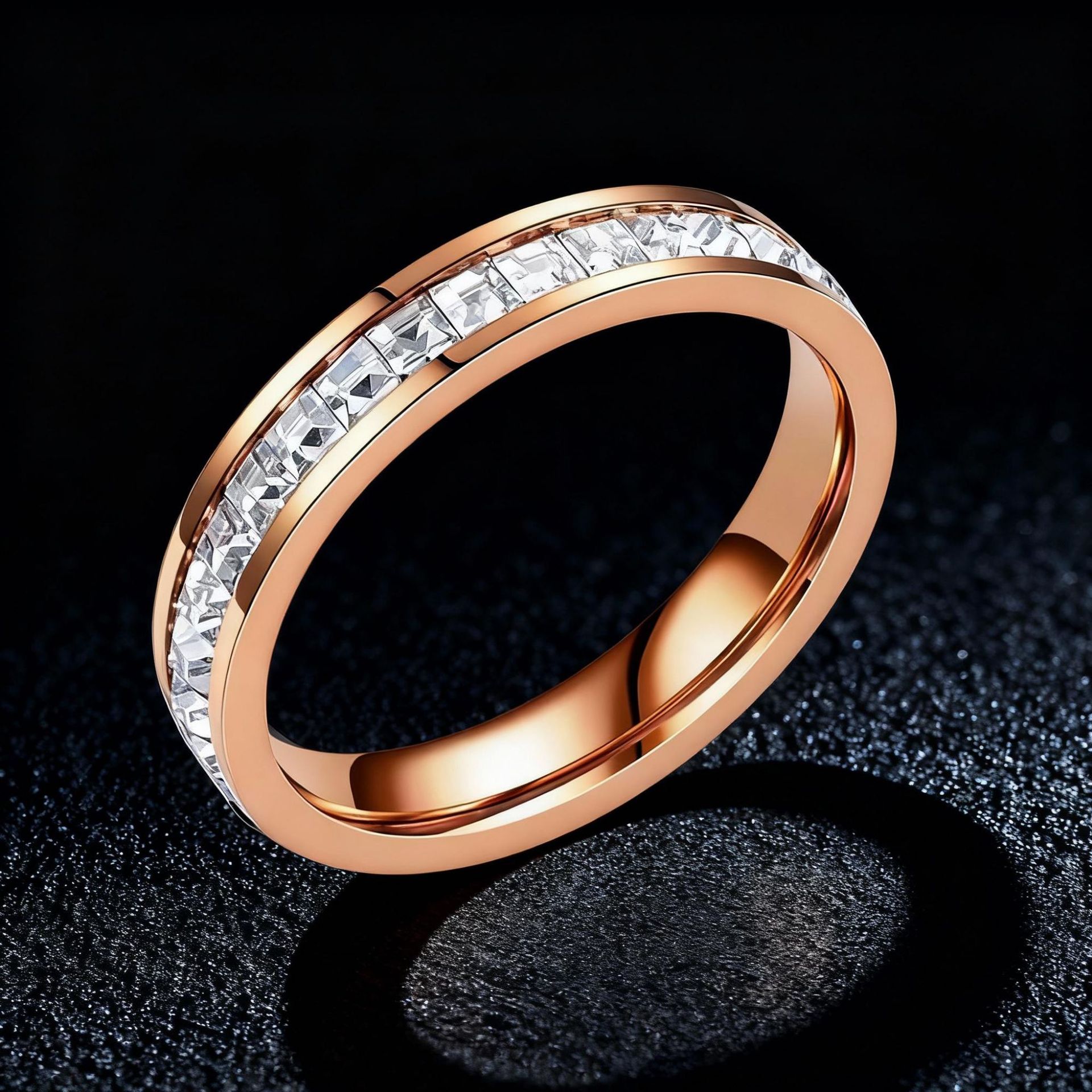 钛钢戒指女生不掉色小众设计戒环个性指环不锈钢戒指饰品手饰批发