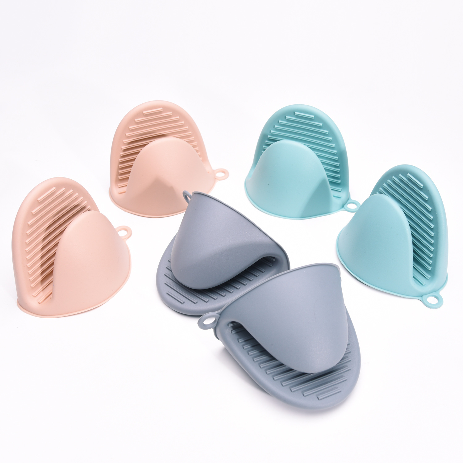 Amazon Venta caliente Estilo nórdico microondas horno guantes engrosada antideslizante guantes de aislamiento térmico guantes de silicona resistente a altas temperaturas