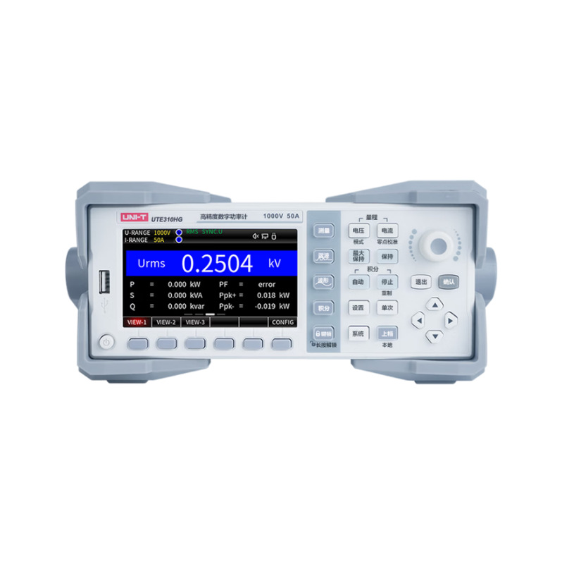 优利德UTE310HG数字功率计1000V 50A高压电参数测试仪带GPIB