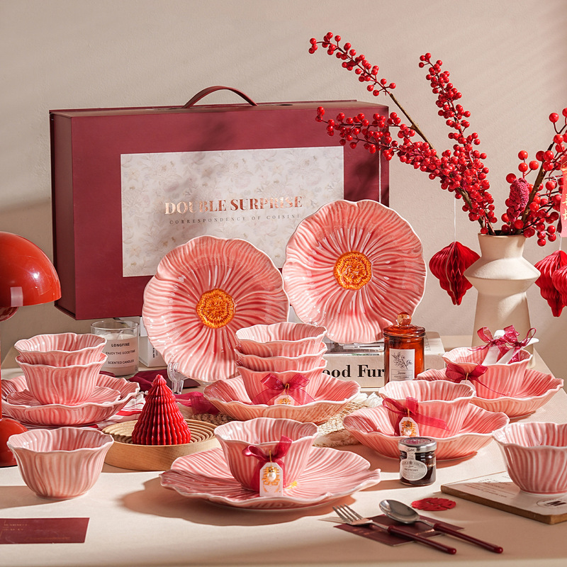 Dish Set Wedding Gift Wedding Tableware Gift Box Bowl Home 2025 New High-Looking Rice Bowl Plate Chopsticks Dish Set Wedding Gift Wedding Tableware Gift Box Bowl Home 2025 New High-Looking Rice Bowl Plate Chopsticks