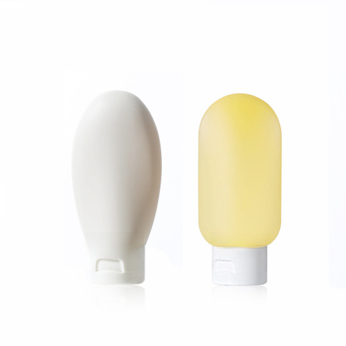 PE Flocked Soft Tube Toothpaste Bottle 60ml Nordic Travel Set Soft Tube Squeeze Bottle Flip Cap Washless Gel Dispenser Bottle