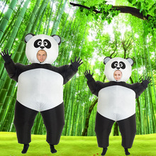 跨境動物充氣服可愛卡通人偶表演道具服國寶黑白大熊貓充氣服