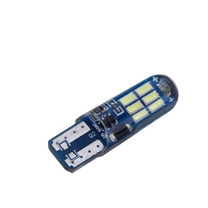[Светодиодный задний фонарь T10 4014 15SMD силиконовый фонарь номерного знака]