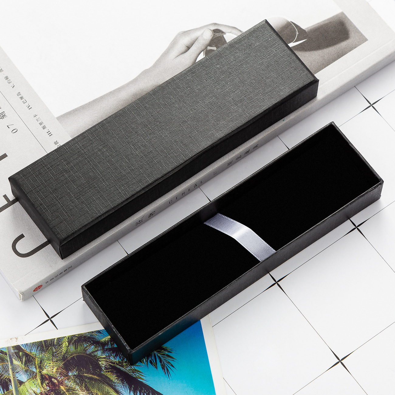 Caja de bolígrafo al por mayor Caja de embalaje de papel Papelería Caja de regalos Caja de bolígrafo puede imprimir logotipo Caja de bolígrafo