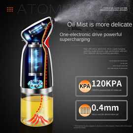 1套 图片色 ABS+高硼玻璃 电动喷油壶雾化厨房控油空气炸锅烧烤 U