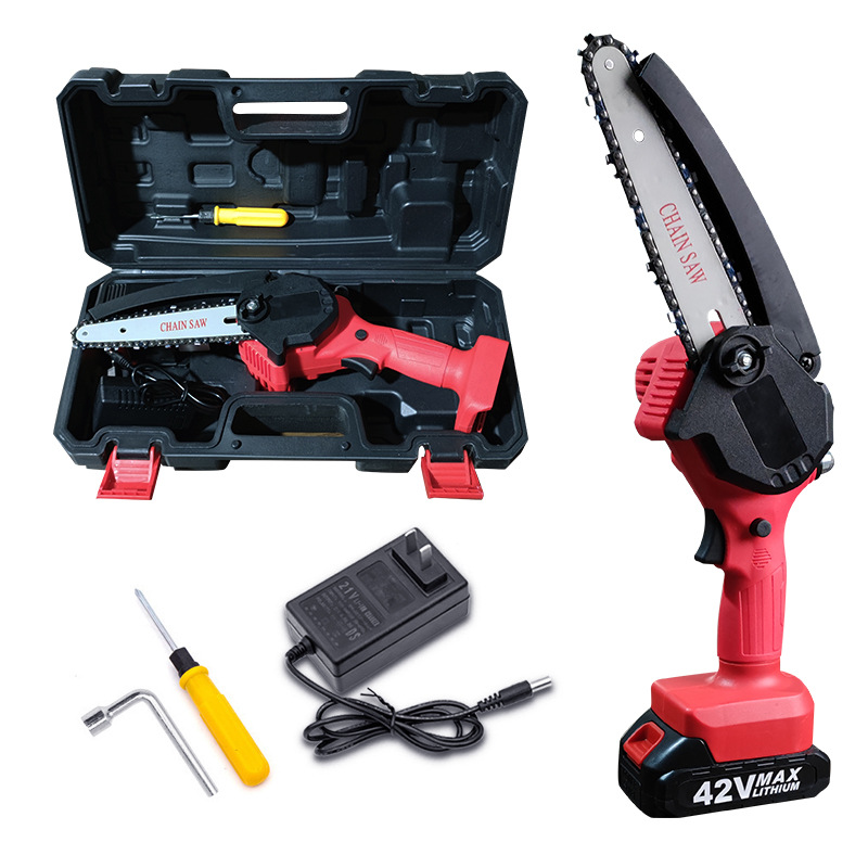Hot Model Upgraded6-inch Mini Chaaw Electric One-hand Saw Garden Logging Saw Chain Saw Electric Chain Saw