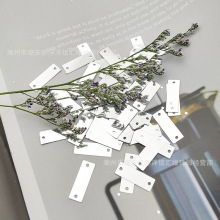 厂家直营长方形双孔珠片 DIY手工材料长条亮片舞蹈演出时装服装辅