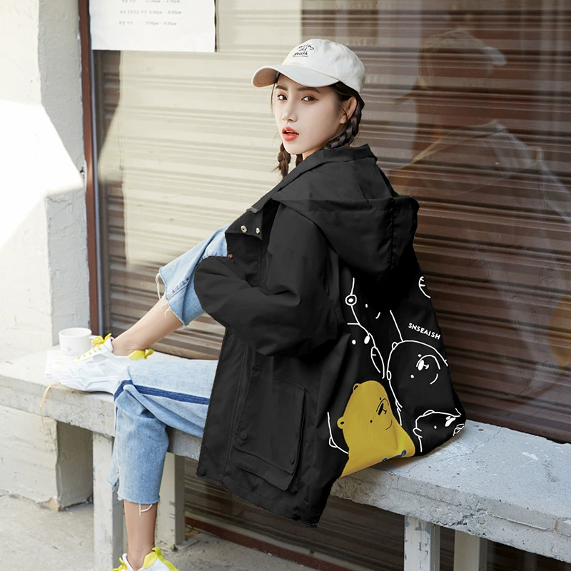 Tide, jacket, spring autumn trench coat for students, 2023 collection, Korean style