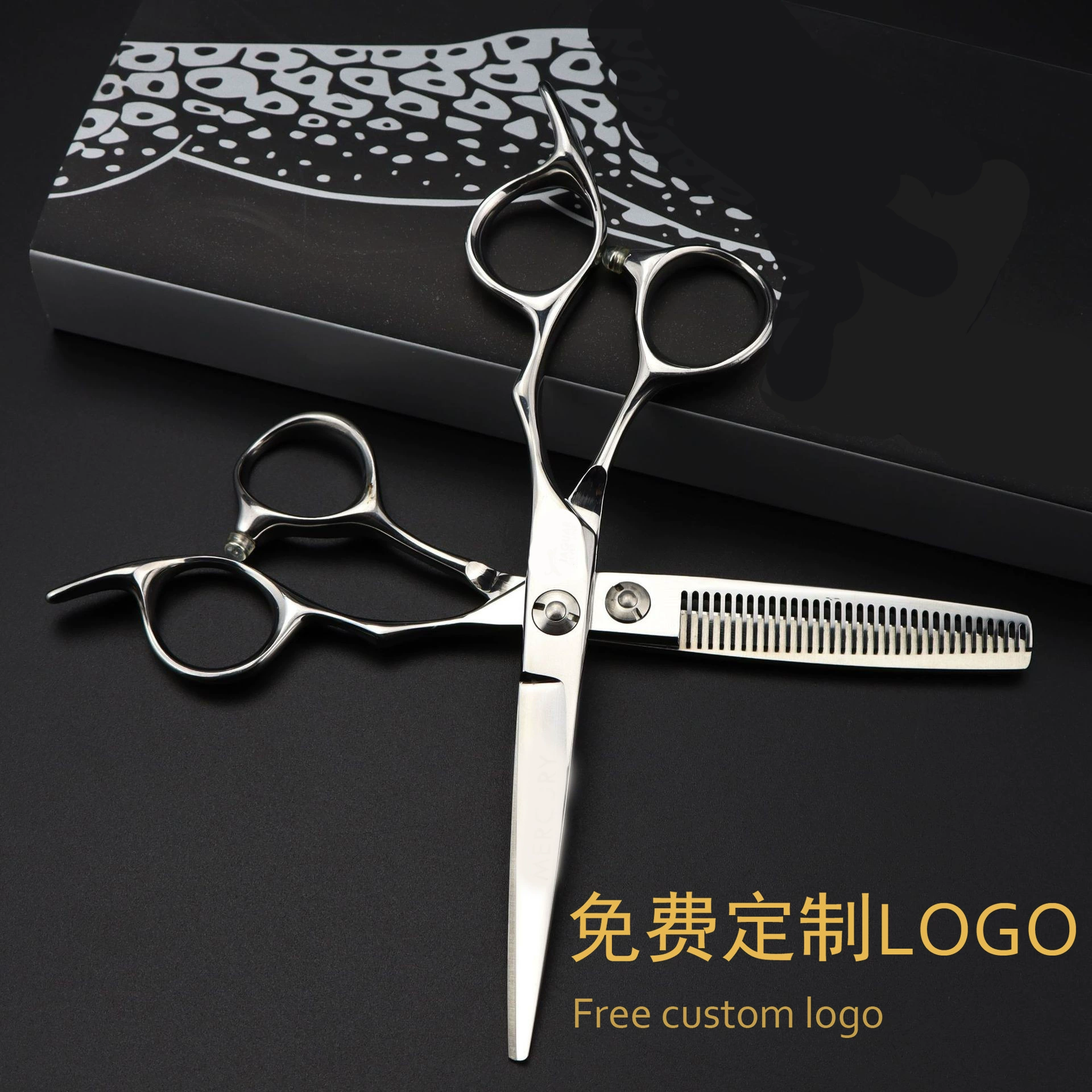 6,0 дюймов немецкий толстый круг HQ-01 леопардовые Парикмахерские ножницы парикмахерские ножницы плоские ножницы челка ножницы зубные ножницы тонкие ножницы
