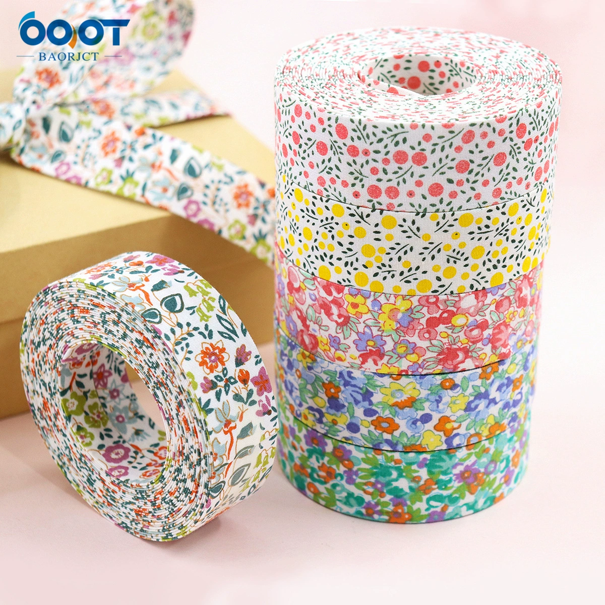 Корея кирантиз с бантом, ободок для волос ручной работы, флористический принт, DIY