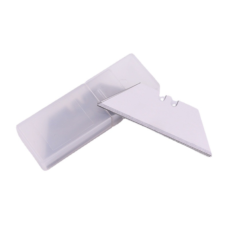 [10 piezas en una caja] Cuchilla en forma de T en stock Cuchilla trapezoidal de acero 60 no estándar de sexo opuesto al por mayor de 0,5mm de espesor