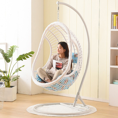 Swing chair indoor balcony cradle chair courtyard hanging basket rattan chair home hammock bird's nest chair lazy swing chair