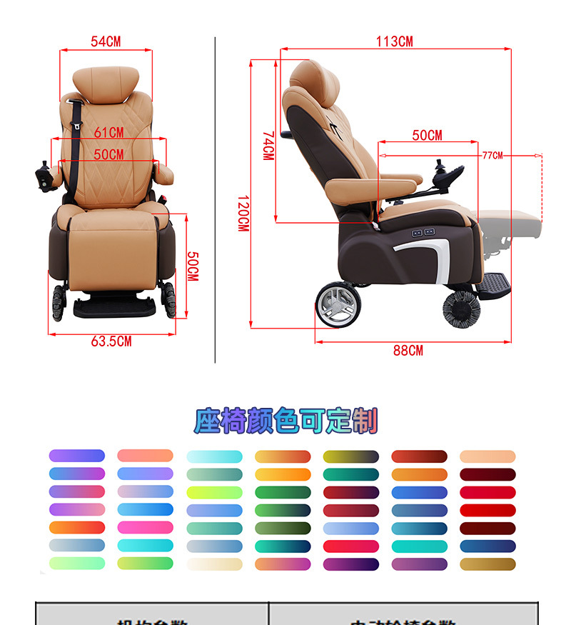 Business Car Electric Welfare Seat Allows Family Members to Travel Without Worries and Convenient Boarding and Alighting