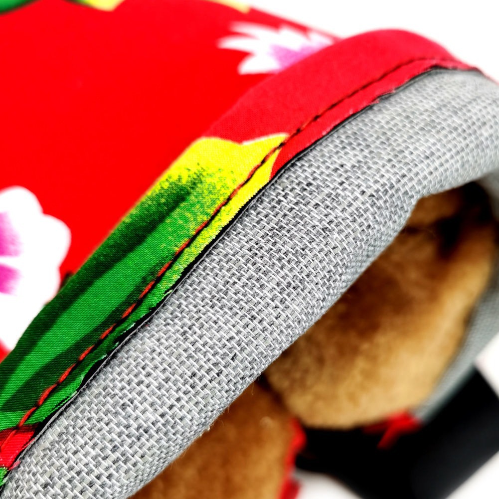 Winter Northeast Large Floral Motorcycle Gloves, Anti-Slip, Cold-Proof, Fleece-Lined, Thickened for Motorbikes and Tricycles