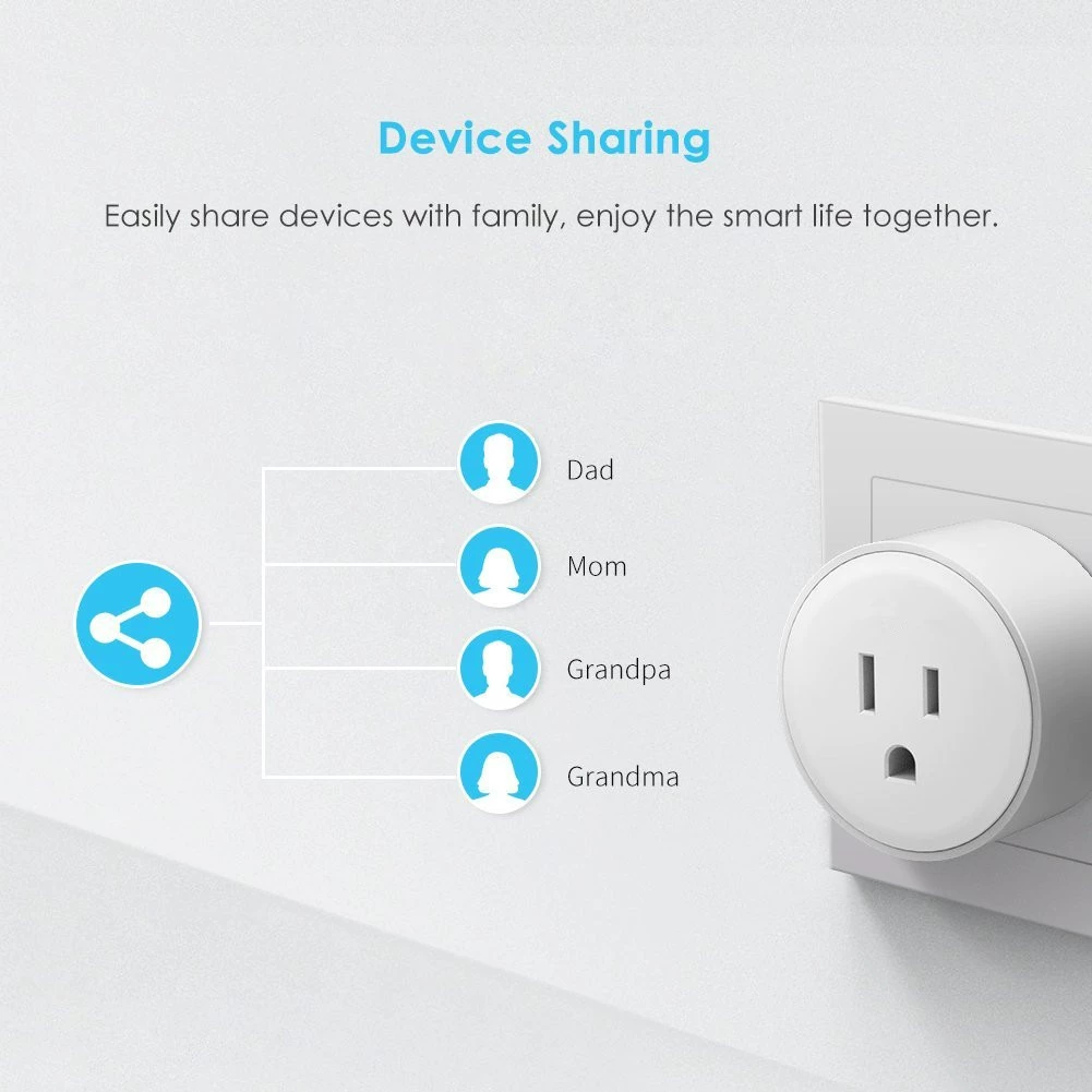 Graffiti WiFi American metering socket ZigBee smart plug mobile phone remote voice control time switch
