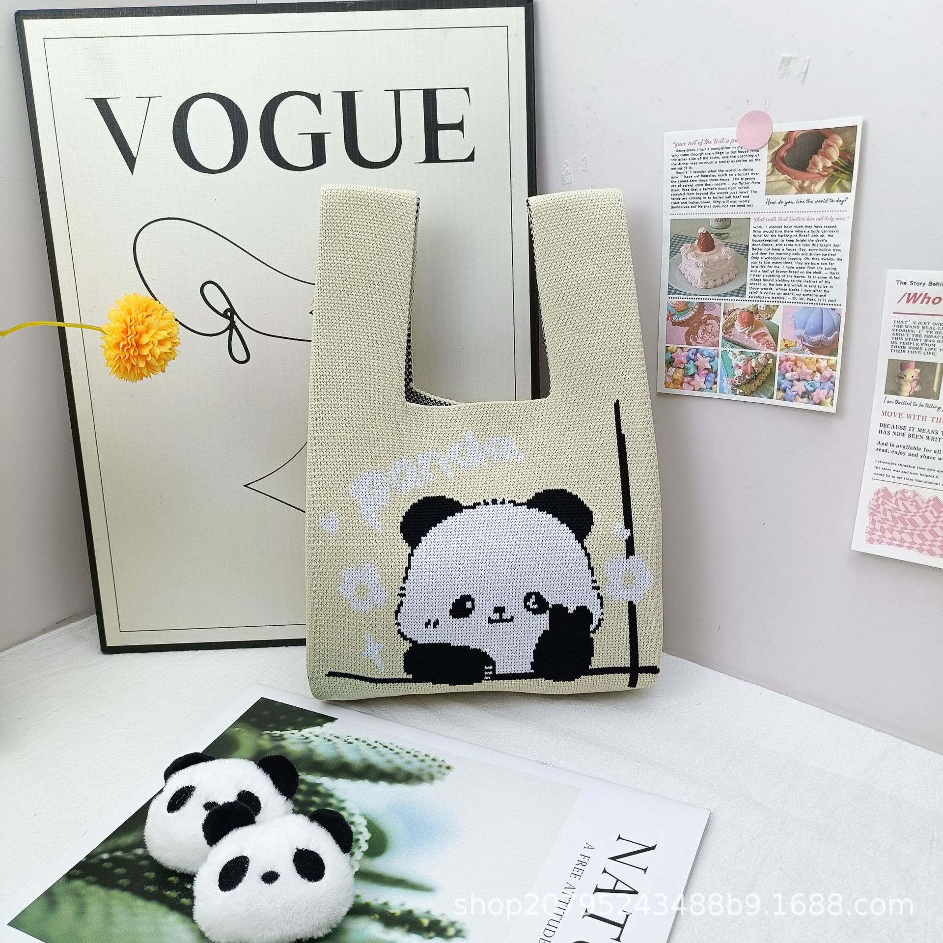 오프화이트 비예 팬더 스몰 백