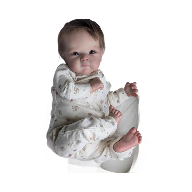Muñeca de renacimiento de bebé de simulación Bettie de 18 pulgadas, comercio electrónico transfronterizo, suministro de océano azul, envío de una pieza