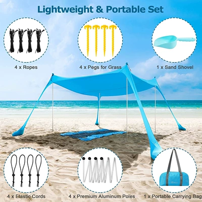 Lycra Canopy Sunshade Sunscreen — Avtomobil yan çətirləri