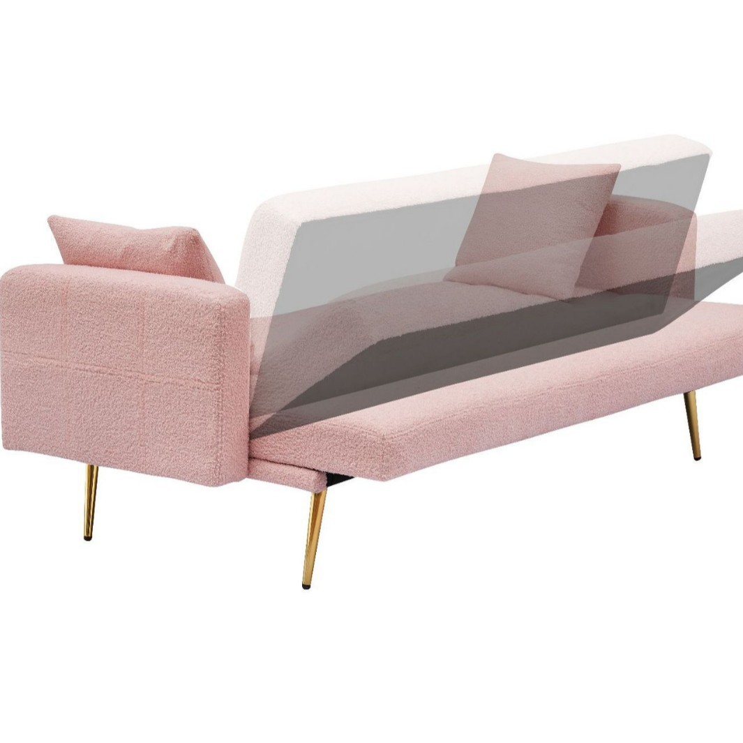 Sofá de acero inoxidable postmoderno de estilo de Hong Kong de lujo ligero sofá de metal en línea popularidad italiana hotel minimalista sofá de tres personas