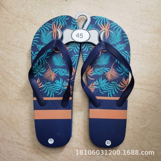 Supply 2023 Summer foreign trade boutique tail single Miscellaneous rubber men's flip-flops high quality store slippers