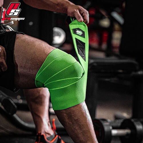 PROSUPPS Fitness Knee Support Bandage Wrap Elastic Band for Men and Women, Heide Powerlifting Squat Deadlift Protective Gear