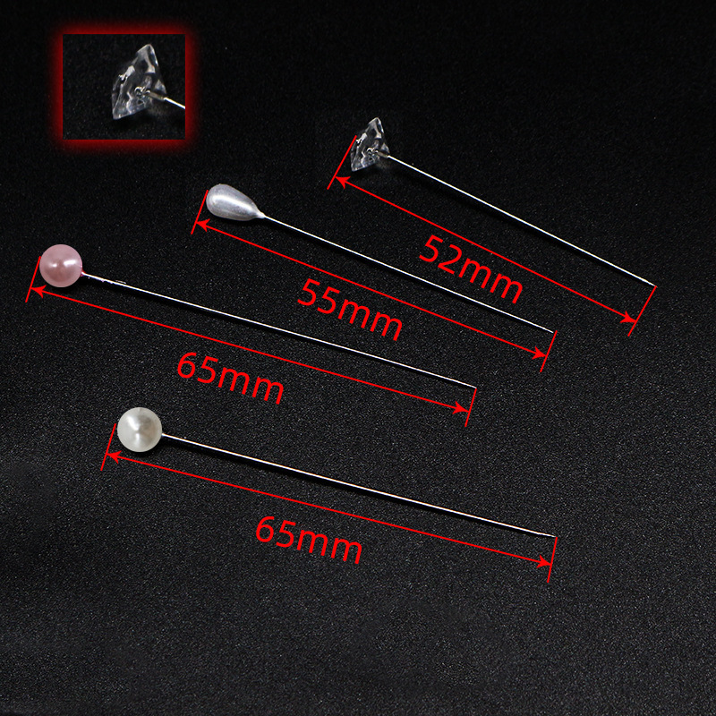 Amazon 100 prendas blancas posicionamiento y corte de vestidos de novia flor aguja perlada fija aguja en forma de pera aguja de gota de agua redonda