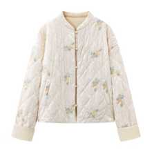 新中式棉衣外套女2025冬季新款国风刺绣小立领棉服 Y0091015020