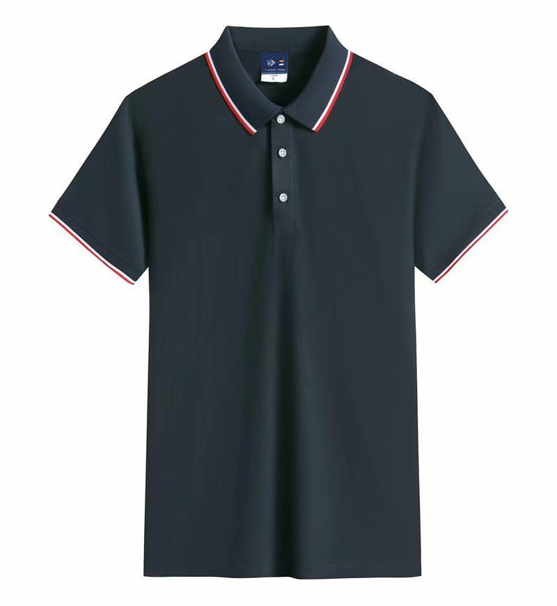 2024 nueva camisa de polo de manga corta de collar de color logotipo personalizado camisa publicitaria al por mayor ropa de trabajo camisa básica uniforme escolar