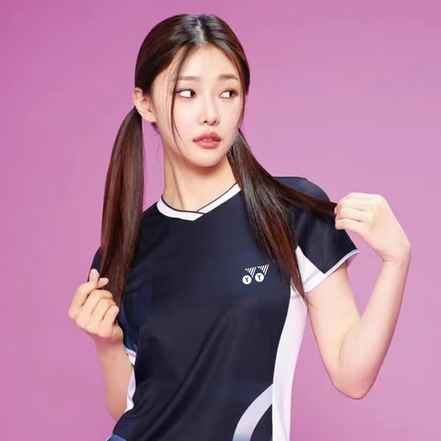 YY 뉴 배드민턴 의류 스포츠 세트 남녀 맞춤형 팀 의류 빠른 건조 의류 훈련 배구 의류 탁구 의류