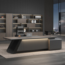 烤漆老板桌办公桌简约经理桌主管桌总裁桌大班台桌椅办公家具