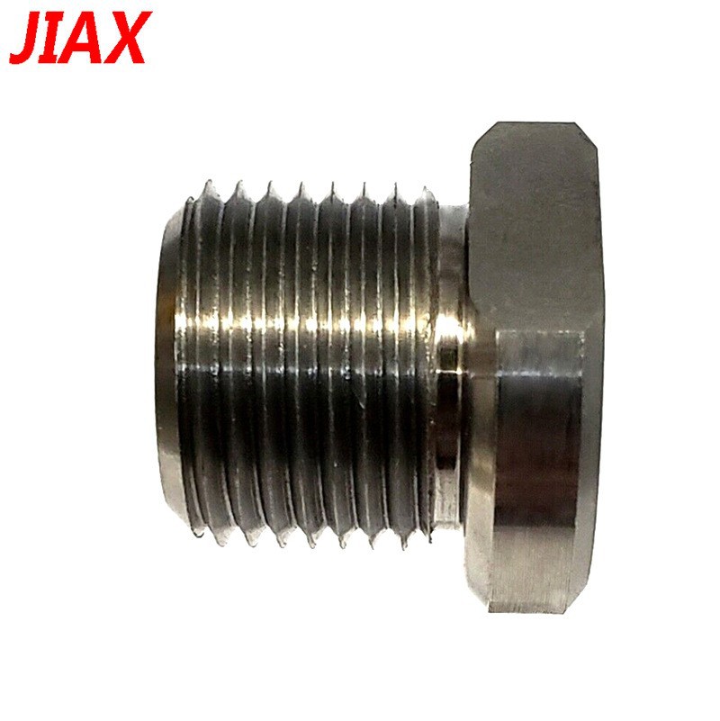 Adaptador de filtro de aceite de acero inoxidable roscado de 1/2-28 a 3/4-16 para automóvil